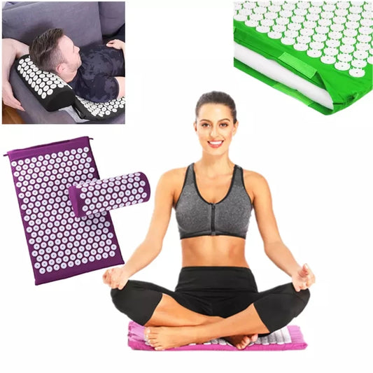 Acupressure Mat Set for Stress Relief & Back Relaxation