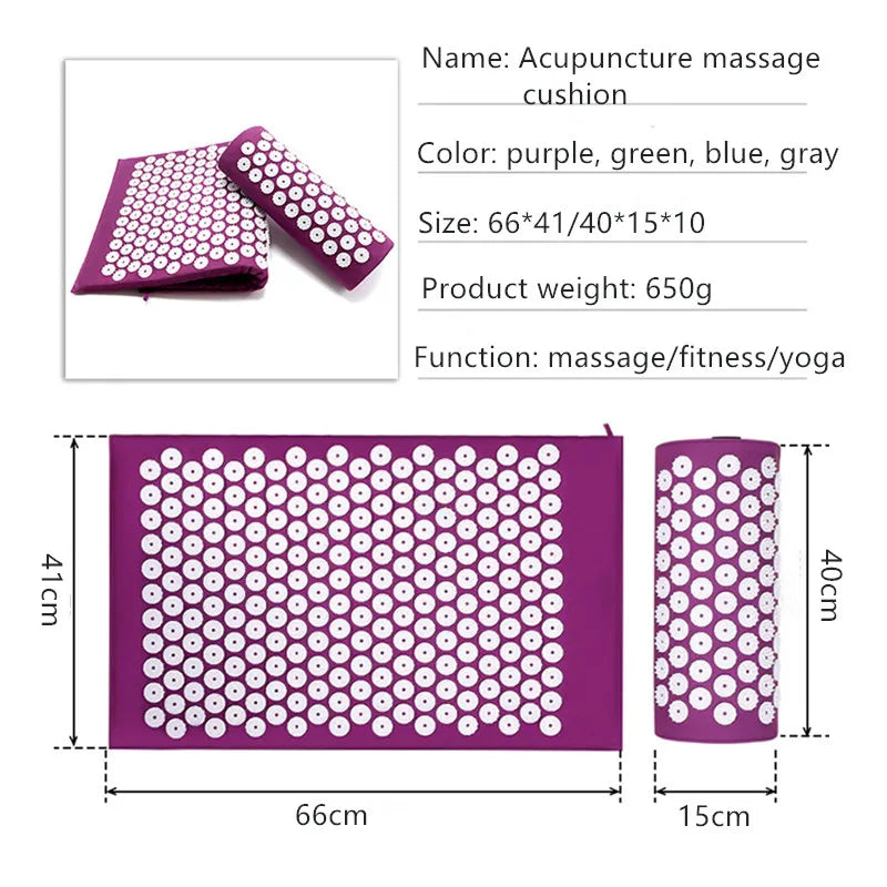 Acupressure Mat Set for Stress Relief & Back Relaxation