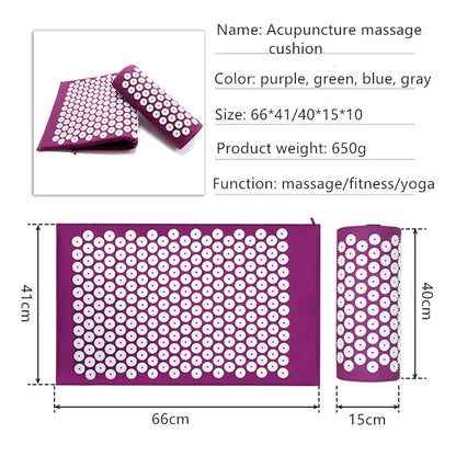 Acupressure Mat Set for Stress Relief & Back Relaxation