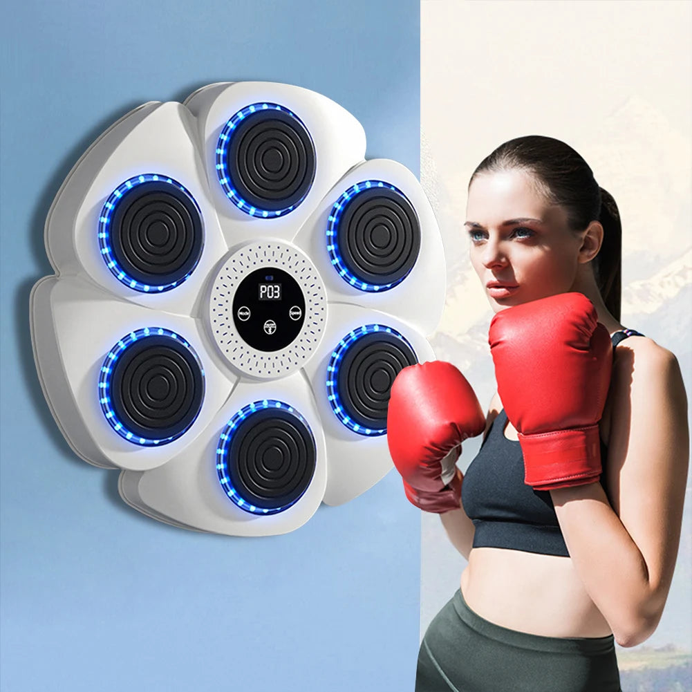 Smart Music Boxing Machine for Home Reaction Training