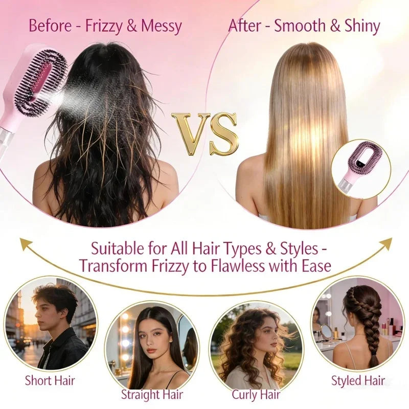 2-in-1 Sprayer Comb with Scalp Massage Hair Brush