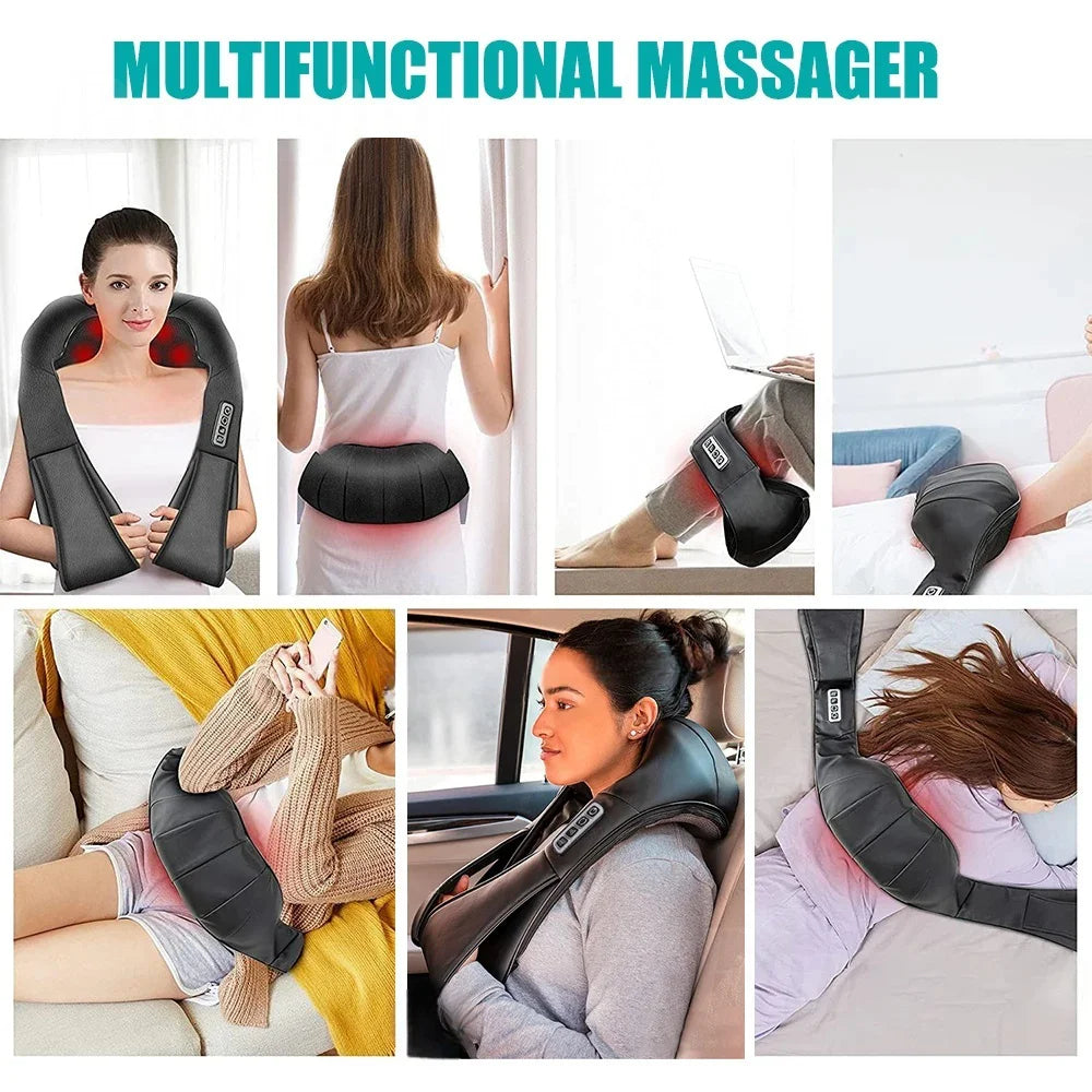 Shiatsu Neck and Shoulder Massager with Heat Therapy