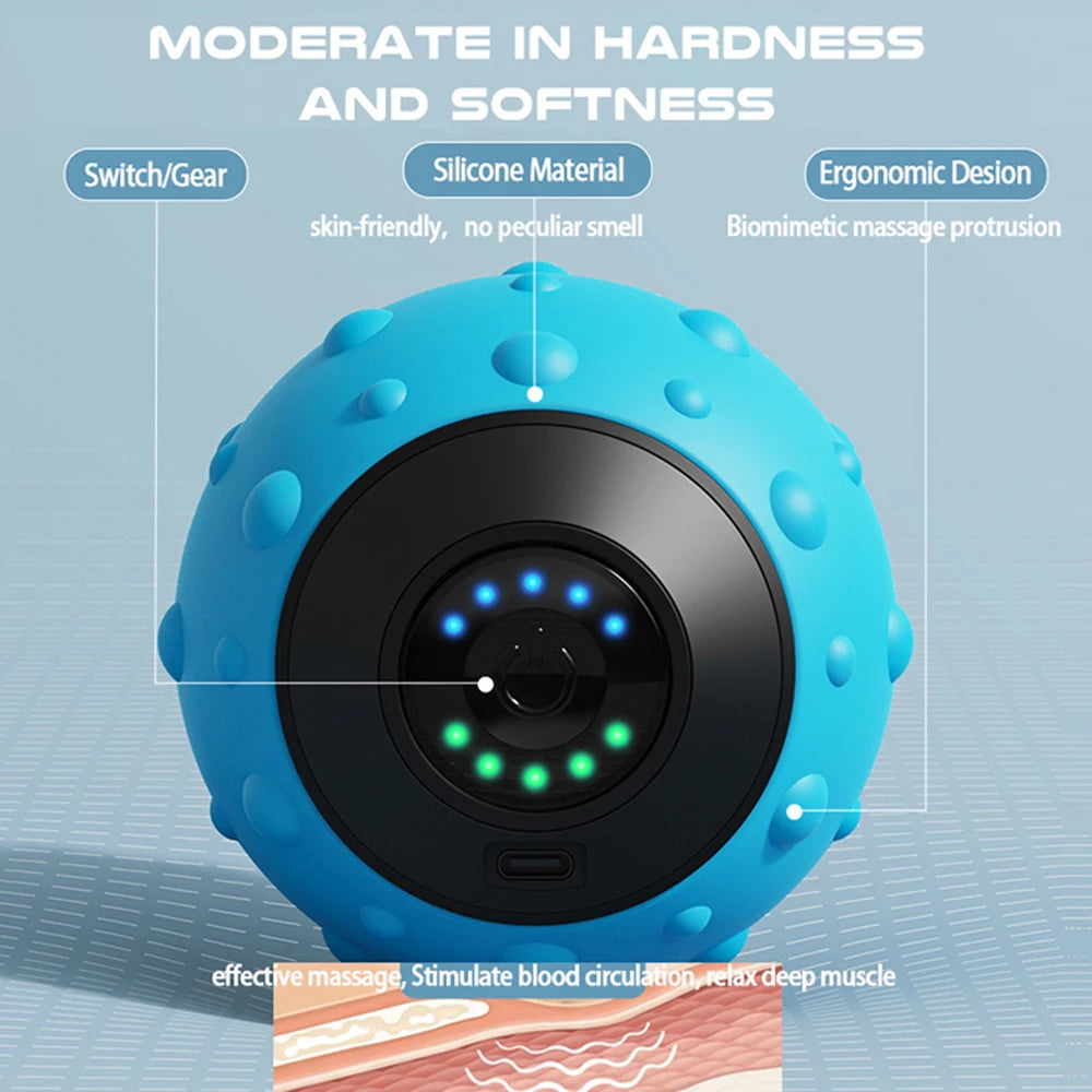 Rechargeable Vibrating Massage Ball for Muscle Recovery