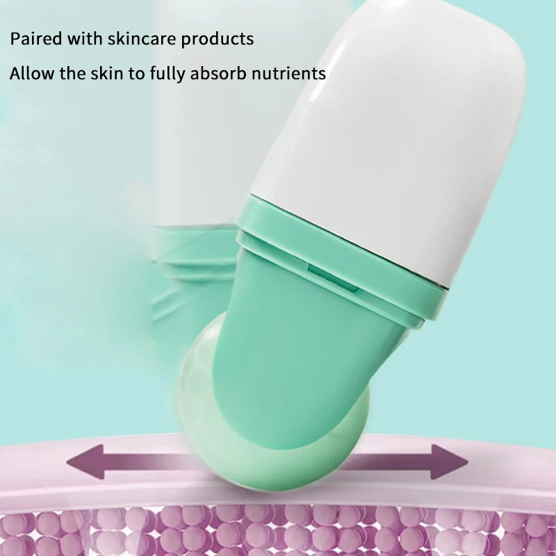 Ice Roller for Face & Eye Puffiness Facial Cold Therapy Massager