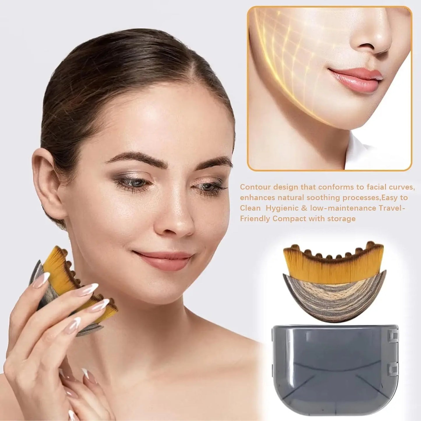 Lymphatic Face Brush for Jawline Sculpting & Massage