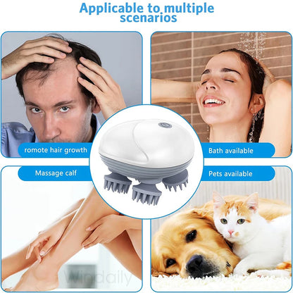 Electric Scalp Massager for Deep Head & Neck Relaxation