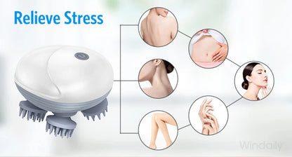 Electric Scalp Massager for Deep Head & Neck Relaxation