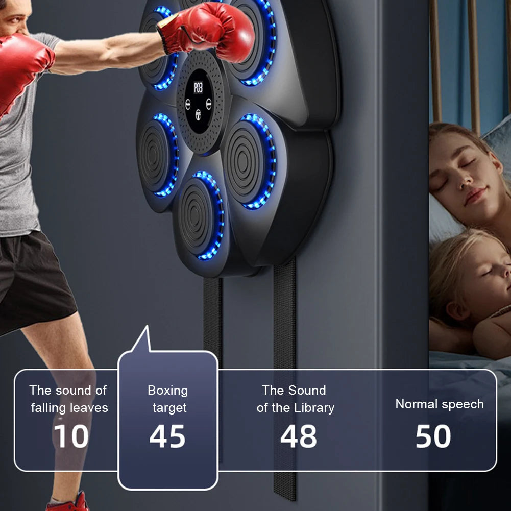 Smart Music Boxing Machine for Home Reaction Training