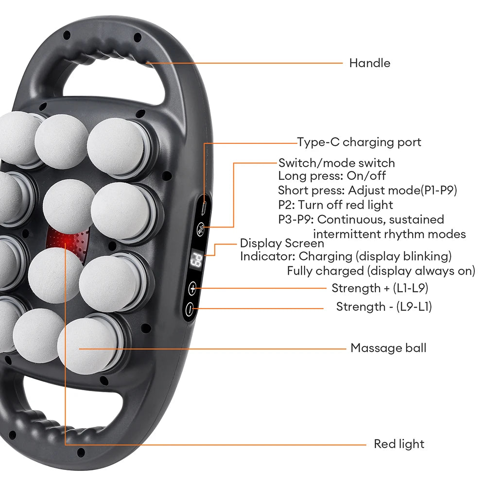 16-Head Massage Gun for Deep Tissue Muscle Recovery