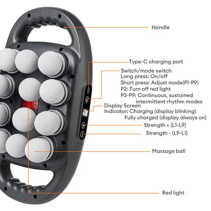 16-Head Massage Gun for Deep Tissue Muscle Recovery