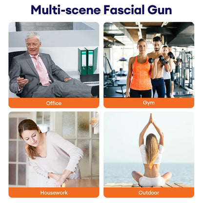 16-Head Massage Gun for Deep Tissue Muscle Recovery