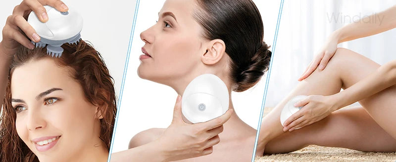Electric Scalp Massager for Deep Head & Neck Relaxation