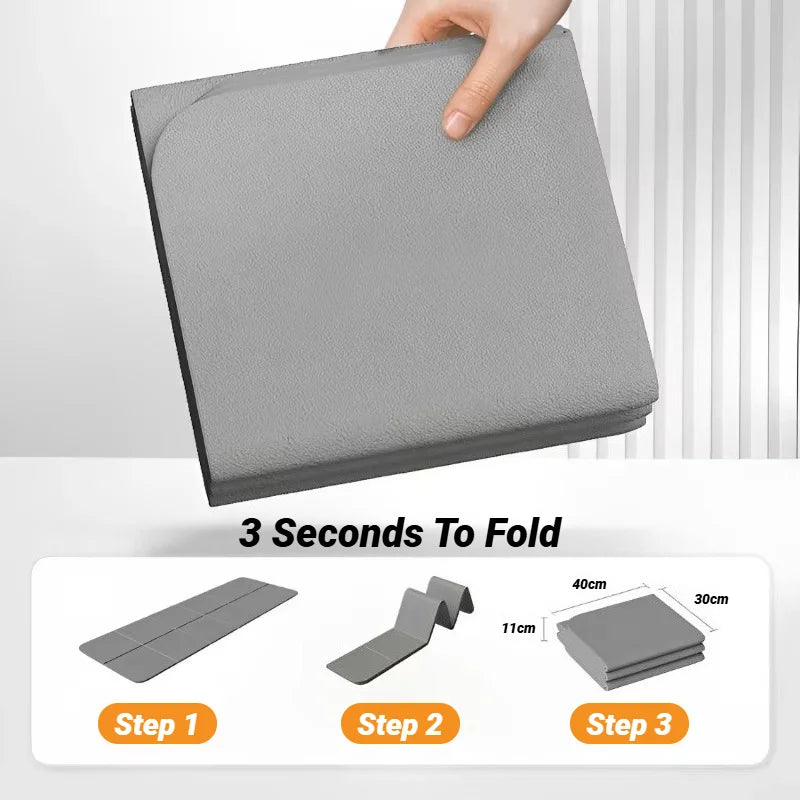 Foldable Yoga Mat – Non-Slip TPE Travel Exercise Mat