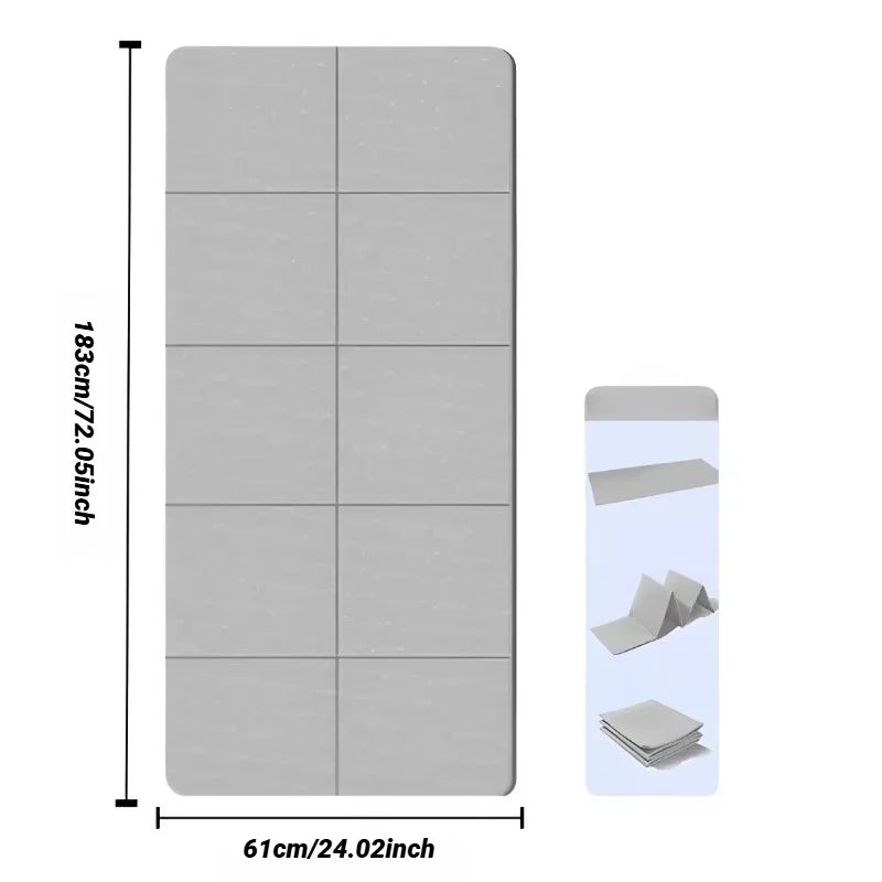 Foldable Yoga Mat – Non-Slip TPE Travel Exercise Mat