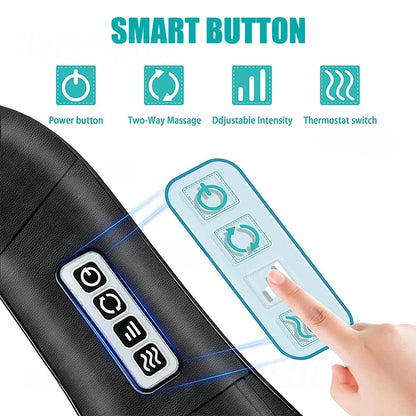 Shiatsu Neck and Shoulder Massager with Heat Therapy