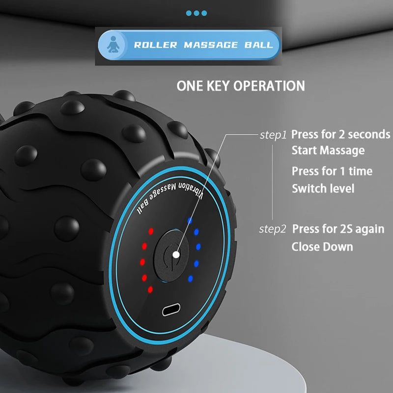 Rechargeable Vibrating Massage Ball for Muscle Recovery