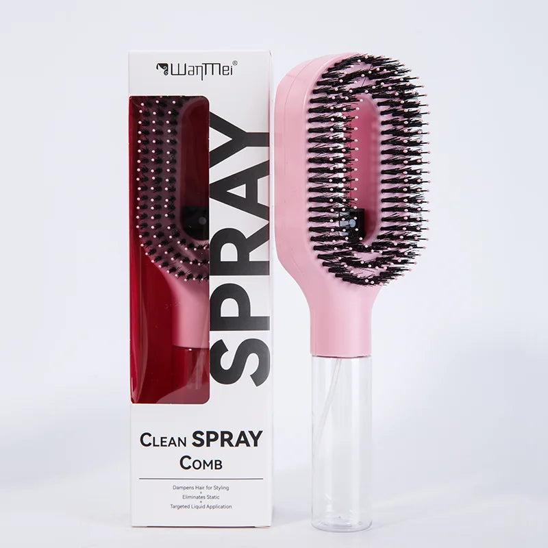 2-in-1 Sprayer Comb with Scalp Massage Hair Brush