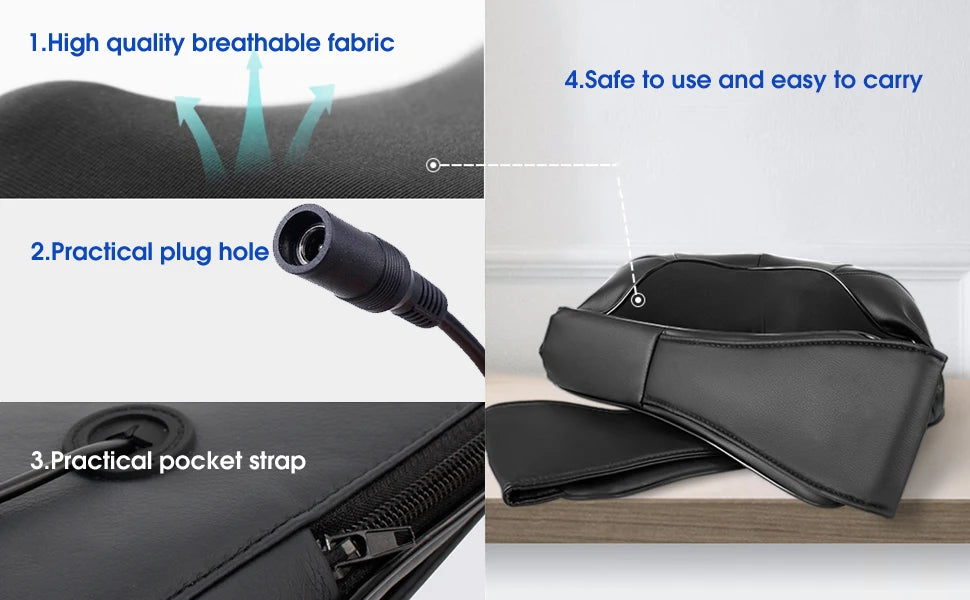 Shiatsu Neck and Shoulder Massager with Heat Therapy