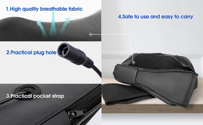 Shiatsu Neck and Shoulder Massager with Heat Therapy