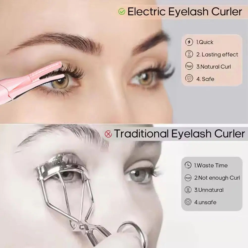 Heated Eyelash Curler for Long-Lasting Lash Lift