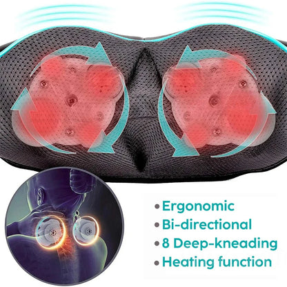 Shiatsu Neck and Shoulder Massager with Heat Therapy