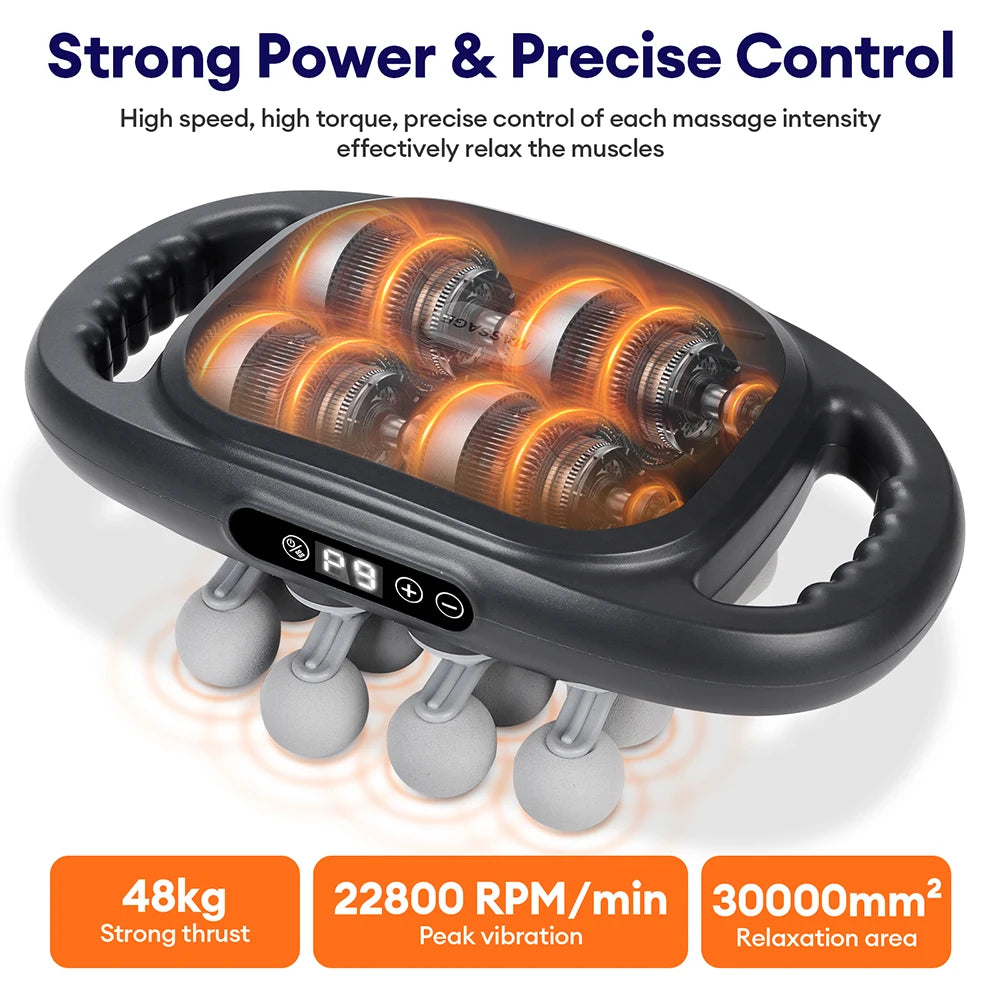 16-Head Massage Gun for Deep Tissue Muscle Recovery