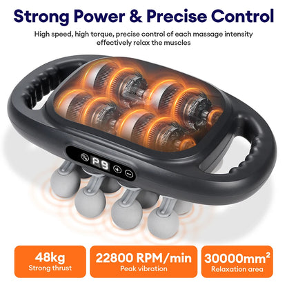 16-Head Massage Gun for Deep Tissue Muscle Recovery