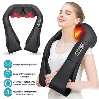 Shiatsu Neck and Shoulder Massager with Heat Therapy