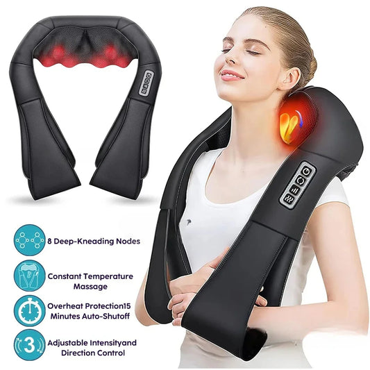 Shiatsu Neck and Shoulder Massager with Heat Therapy